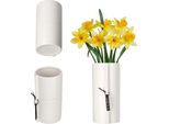 Vaso Da Fiori In Ceramica - Coprivaso - Taglia Large - Bianco