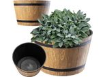 Vaso Da Fiori - Vaso In Plastica - Piccolo - Leggero - Per Interni/Esterni - Design Moderno - Giallo Chiaro