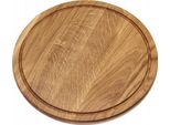 Tagliere Per Formaggio E Pizza - Tagliere Rotondo In Rovere - Diametro 40 Cm - Marrone