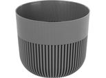 Ornon - Vaso Da Fiori/Vaso Da Piante - Plastica - Design Moderno - 11 Cm - Per Fiori E Piante Verdi - Grigio Scuro