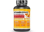 Vitastrong Vitamina D3 + K2 – Favorisce La Salute Delle Ossa E L'assorbimento Del Calcio – Contribuisce Alla Funzionalità Muscolare E Immunitaria