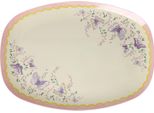 Piatto Rettangolare In Melamina Rice - Motivo Ali Spiegate Crema 30 X 22 Cm