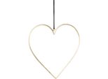 DekohäNger Creativ Deco, Gold (Goldfarben), B:13Cm H:13Cm, Aluminium, DekohäNger, Mit Hochwertigem Lederband