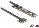 Delock Adapter Mini Pcie Stecker Zu M.2 Key M Buchse Mit Kabel 20 Cm (81501)