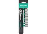 Set Cricchetto E Bussole Da 12 Pezzi Con Supporto | Wiesemann 80003 | Lega Acciaio In Cromo E Vanadio | Cricchetto Con Attacco Da 1/4″ | Prolunga Da 100 Mm | 4 Mm - 13 Mm | Bussole Con Bocca Esagonale
