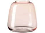 Tischvase FINK Sunday, rosa (rose), H:15,5cm Ø:14,5cm, Glas, Vasen, mundgeblasen