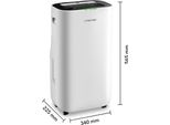 Trotec Deumidificatore E Purificatore D'aria Ttk 70 Hepa (Plus)|Filtrazione Hepa Per Ambienti Fino A 45 M² / 110 M³ | Capacità Di Deumidificazione Max. 20 L / 24 H