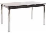Esstisch Otto Home, Schwarz (Schwarz, Silber), B:140Cm H:76Cm T:80Cm, Tische, Rechteckiger Esstisch Esstisch