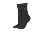 Socken Joop, Damen, Gr. 35-38, Schwarz, Weiß, Obermaterial: 60% Baumwolle, 20% Metallisierte Fasern, 18% Elasthan, 2% Sonstige Fasern, Socken Socken