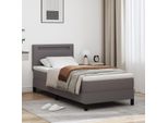 Syfax™ Letto A Molle Con Materasso Grigio 90 X 190 Cm