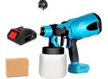 Pistola A Spruzzo Per Verniciatura, Capacità 800 Ml, Ugello Regolabile, Con 1 Batteria