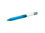 Bic 4 Colours Grip Nero, Blu, Verde, Rosso Penna A Sfera Retrattile A Clip Medio 12 Pz