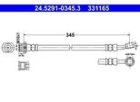Ate Tubo Freno Asse Anteriore Destro 24.5291-0345.3