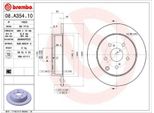 2X Brembo 08.A354.10 Disco Freno Asse Posteriore