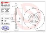 2X Disco Freno Brembo 09.A829.11 Per Peugeot Rcz Coupé 34Mm 340Mm