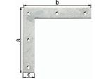 Gah Staffa Angolare Alberts L.200 X 200 Mm L.30 Mm In Acciaio Zincato - 332952