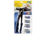 Set Di Pinze Rivettatrici Rapid RP10 Con 100 Rivetti In Alluminio Ø3.2 / 4.0 E 4.8.