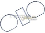 Anelli Cromati Per Tachimetro Anelli Cromati Per Tachimetro Per Vw Golf 2 Ii + Jetta 2 Ii