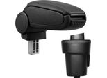 Bracciolo Centrale Mal Rivestimento In Pelle Nero Per Opel Karl 2015-