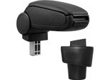 Bracciolo Centrale Mal Copertura In Pelle Nera Per Renault Twingo Iii 3 2014-