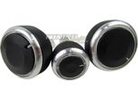 Interruttore In Alluminio Cromato Regolatore Interruttore Rotante Set Riscaldamento Aria Condizionata Ac Ventilazione Per Vw