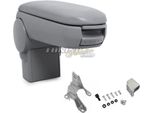 Bracciolo Centrale Mal Set Per Vw Golf 4 Iv / Bora + Variant In Pelle Grigia