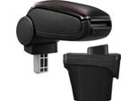 Bracciolo Centrale In Pelle Nero/Rosso Per Peugeot 308 Ii 09/2013-