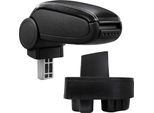 Copri Bracciolo Centrale In Pelle Nero / Bianco Per Opel Combo C 2002-2006