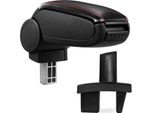 Bracciolo Centrale Mal Rivestimento In Pelle Nero/Rosso Per Peugeot 307 2004-