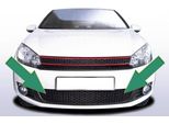 Griglia Radiatore Griglia Sportiva Griglia A Nido D'ape Paraurti Centro Per Vw Golf 6 Vi