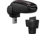 Copri Bracciolo Centrale In Pelle Nero/Rosso Per Renault Twingo 3 2014-