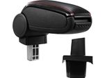 Bracciolo Centrale In Pelle Nero / Rosso Per Skoda Octavia Ii 2 1Z