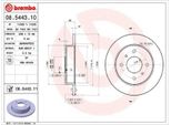 2X Brembo 08.5443.11 Disco Freno