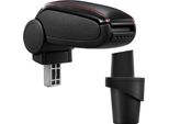 Bracciolo Centrale In Pelle Nero / Rosso Per Vw Touran 1T 2003-2011