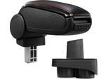 Copri Bracciolo Centrale In Pelle Nero / Rosso Per Vw Polo 9N 9N2 9N3 + Gti