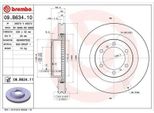 2X Brembo Disco Freno 09.B634.11 Per Toyota Land Cruiser 150 (KDJ15_ GRJ15_)