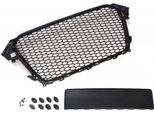 Griglia Radiatore Griglia Sportiva A Nido D'ape Nera Portatarga Pdc Per Audi A4 S4 B8 8K