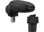 Bracciolo Centrale Mal Rivestimento In Pelle Nero Per Opel Astra G