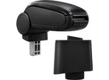 Rivestimento In Pelle Del Bracciolo Centrale Nero / Bianco Per Vw Polo 6R Dal 2009-