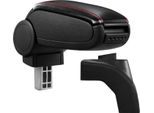 Bracciolo Centrale Mal Rivestimento In Pelle Nero / Rosso Per Vw Golf 6 Vi
