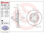 2X Brembo 09.9824.11 Disco Freno