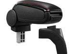 Bracciolo Centrale Mal Rivestimento In Pelle Nero / Rosso Per Vw Golf 5 V / Jetta