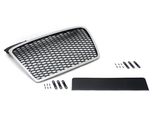 Per Audi A4 8E B7 Griglia Radiatore Griglia Sportiva Griglia A Nido D'ape In Alluminio Nero Opaco