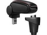 Bracciolo Centrale Mal Rivestimento In Pelle Nero / Rosso Per Fiat 500L (Solo L)