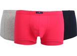 Tom Tailor Pantaloncini, Confezione Da 3 - X-LASTIC, Boxer, Pantaloni, Cotone Elasticizzato Marine/Rot/Grau 2XL