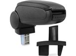 Bracciolo Centrale Mal Rivestimento In Pelle Nera Per Peugeot 307 2004-
