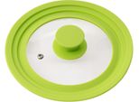 Bremermann Coperchio Universale Per Barattoli Con Bordo In Silicone, 16/18/20 Cm, Verde Piccolo