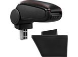 Copri Bracciolo Centrale In Pelle Nero / Rosso Per Opel Meriva A 2003-2010