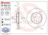 2X Disco Freno Brembo 09.B356.21 Per Opel Mokka / Mokka X (J13) 46Mm 300Mm