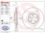 2X Disco Freno Brembo 09.B556.11 Per Jaguar Xf (_J05_ CC9) F-Type Coupé (X152)